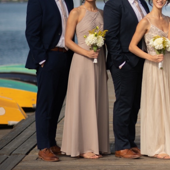 Azazie Ginger in Taupe - Picture 11 of 13